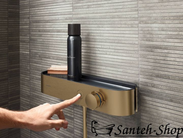 Термостат Hansgrohe ShowerTablet Select 400 мм для душа, Brushed Bronze (24360140) 24360140 фото