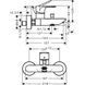Baterie baie cu dus Hansgrohe Rebris E 72450670 72450670 foto 2