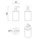 Dozator de sapun lichid RJ POZNAN RJAC025-03WO RJAC025-03WO foto 2