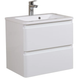 Dulap de baie suspendat AQUARODOS ACCENT 70 cu lavoar, 630x700x450 mm, alb ACCENT 70 foto 1