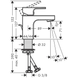 Смеситель для умывальника Hansgrohe Vernis Shape 71560670 со сливным гарнитуром 71560670 фото 2