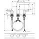 Hansgrohe Finoris 160 Baterie de lavoar cu 3 orificii cu picior de apăsare, alb mat (76034700) 76034700 foto 2