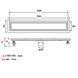 Rigola de duș Gappo G87007-4 obturator uscat 7x70 cm G87007-4 foto 2