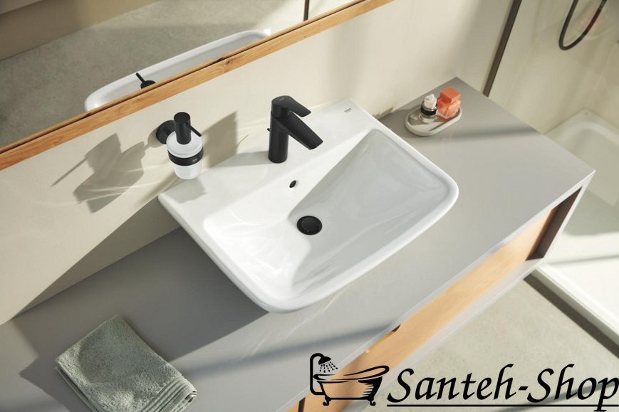 Grohe Eurosmart S-Size baterie lavoar cu buton de gunoi, negru mat (239222433) 239222433 foto