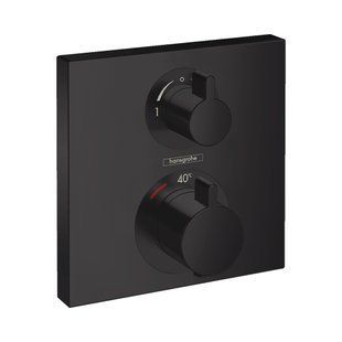 Baterie termostatica Hansgrohe Ecostat Square Matt Black (15714670) 15714670 foto