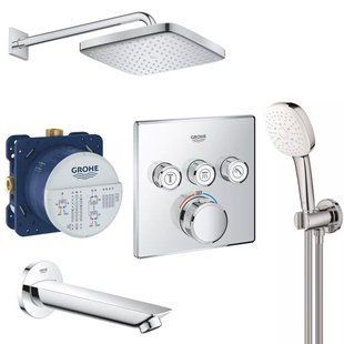 Набор для душа GROHTHERM SMARTCONTROL UA26415SC6 5в1(26687000+26910003+35600000+29126000+13255001) UA26415SC6 фото
