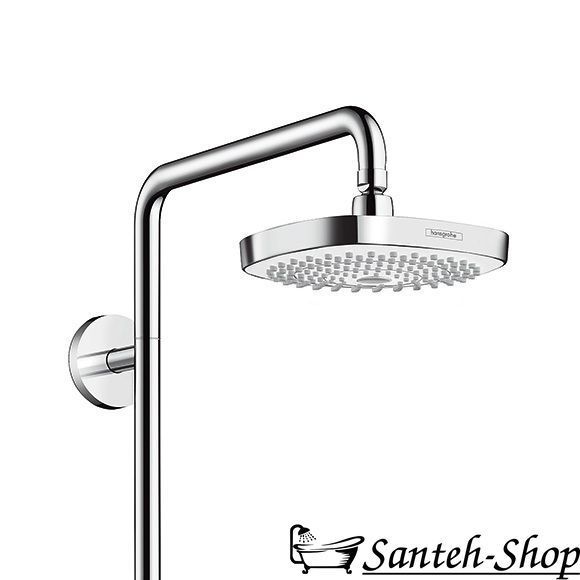Душевая система Hansgrohe Croma E Showerpipe Select 180 2jet Showerpipe со смесителем, хром/белый (27258400) 27258400 фото