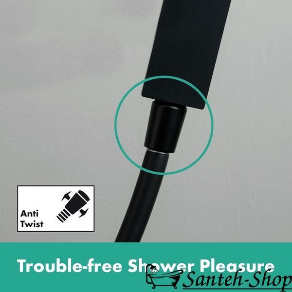 Bară de duș Hansgrohe Pulsify S 90 cm cu furtun de 160 cm, negru mat (24401670) 24401670 foto