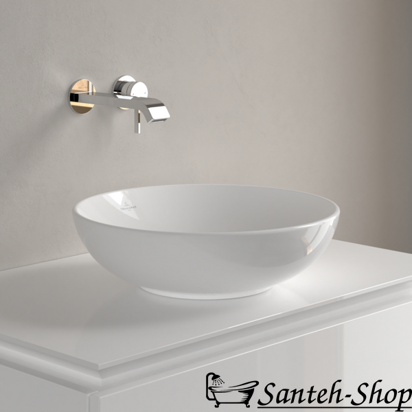 Lavoar de blat Villeroy & Boch Loop & Friends 4A460001, 420 x 420 x 120 mm, cu preaplin, alb alpin 4A460001 foto