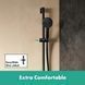 Bară de duș Hansgrohe Pulsify S 90 cm cu furtun de 160 cm, negru mat (24401670) 24401670 foto 7