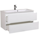 Dulap de baie suspendat AQUARODOS ACCENT 100 cu lavoar, 550x990x465 cm, alb ACCENT 100 foto 4