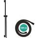 Bară de duș Hansgrohe Pulsify S 90 cm cu furtun de 160 cm, negru mat (24401670) 24401670 foto 3
