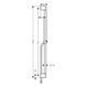 Bară de duș Hansgrohe Pulsify S 90 cm cu furtun de 160 cm, negru mat (24401670) 24401670 foto 2