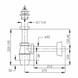 Sifon lavoar IMPRESE d12601411S cu dop de 1 1/4", țeavă de scurgere 32x215 mm cu rozetă d12601411S foto 2