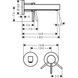 Смеситель для умывальника настенный Hansgrohe Finoris, белый матовый (76051700) 76051700 фото 2