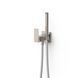 Set de dus igienic Tres CUADRO cu baterie ascunsa Steel 00612302AC foto 1