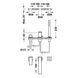 Baterie de cada Tres CUADRO cu trei orificii Steel 00616105AC foto 2