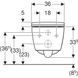 Подвесной унитаз Geberit Smyle Square 503.171.00.1 TurboFlush, с сиденьем Softсlose, QuickRelease (Sandwich) 503.171.00.1 фото 3