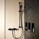 Bară de duș Hansgrohe Pulsify S 90 cm cu furtun de 160 cm, negru mat (24401670) 24401670 foto 8