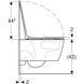 Подвесной унитаз Geberit Smyle Square 503.171.00.1 TurboFlush, с сиденьем Softсlose, QuickRelease (Sandwich) 503.171.00.1 фото 2