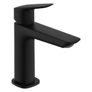 Baterie lavoar Hansgrohe Logis Fine 110 fără scurgere, negru mat (71253670) 71253670 foto
