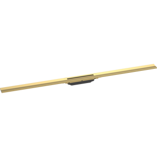Внешняя часть трапа для душа Hansgrohe RainDrain Flex 56047990, 120 см, укорачиваемая полированное золото 56047990 фото