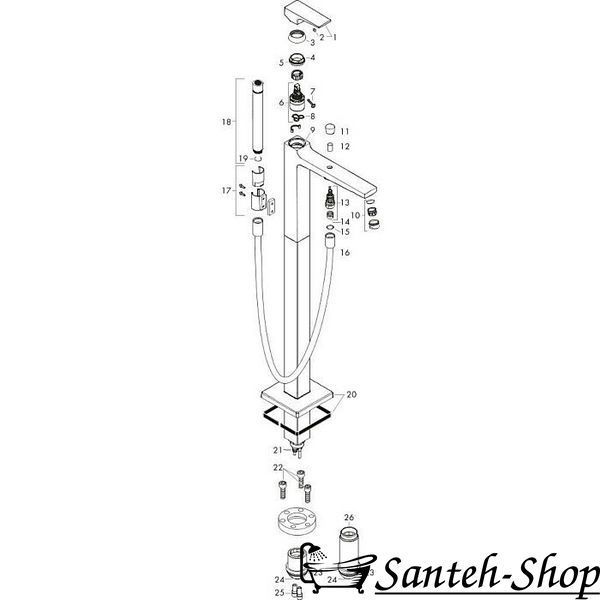 Baterie baie HANSGROHE 32532670 32532670 foto