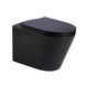 WC suspendat IMPRESE VLTAVA c06309610 (51,5*36,5*35,5 cm, twist, capac duroplast), negru mat c06309610 foto 1