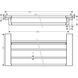 Hansgrohe AddStoris Raft pentru suport pentru prosoape 63,0/64,8 x 24,8 cm, crom negru mat (41751340) 41751340 foto 2