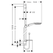 Set dus Hansgrohe 27857400 Raindance Select E 150 Unica S Puro 90, alb/crom 27857400 foto 2