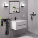Baterie lavoar Hansgrohe Logis Fine 110 fără scurgere, negru mat (71253670) 71253670 foto 7