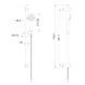 Set de duș IMPRESE MODUS f03808210SR (cap de duș cu 3 moduri, bară de 750 mm, săpunieră, furtun PVC de 1500 mm) negru mat f03808210SR foto 2