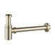 Sifon pentru lavoar VOLLE 9000.094215 cu rezervor cilindric, alamă, țeavă de ramificare 1 1/4", &Oslash;32 mm, șlefuit auriu 9000.094215 foto 1