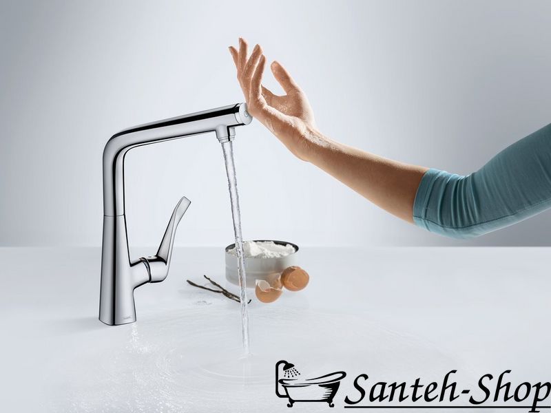 Baterie de bucătărie Hansgrohe Metris Select 320 1jet, crom (14883000) 14883000 foto