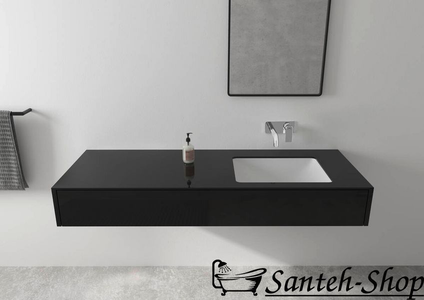 Смеситель для умывальника Hansgrohe Vernis Shape 71578670 настенный черный матовый 71578670 фото