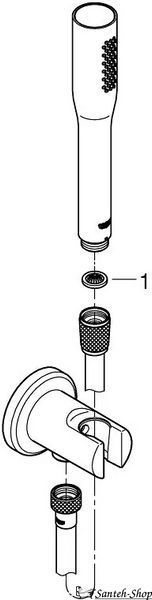 Set de dus Grohe Euphoria Cosmopolitan Stick, monomod, cromat 26404000 foto