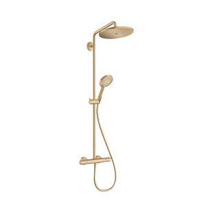 Душевая система Hansgrohe Croma Select S 280 1jet Showerpipe с термостатом, brushed bronze (26890140) 26890140 фото