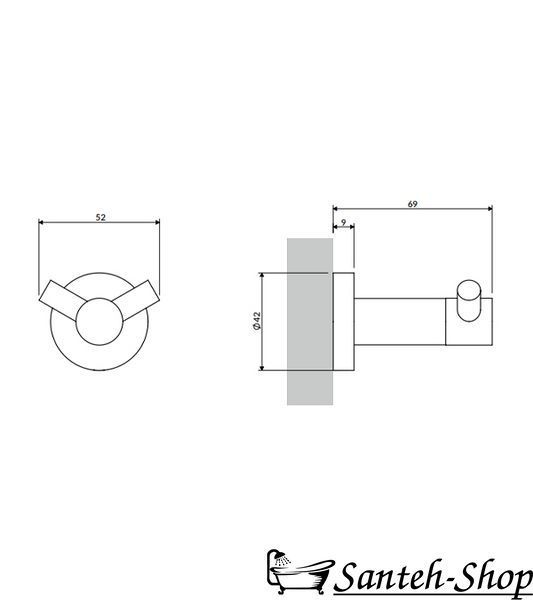 C&acirc;rligul dublu pentru prosoape Omnires Modern Project MP60120NI nichel periat MP60120GR foto