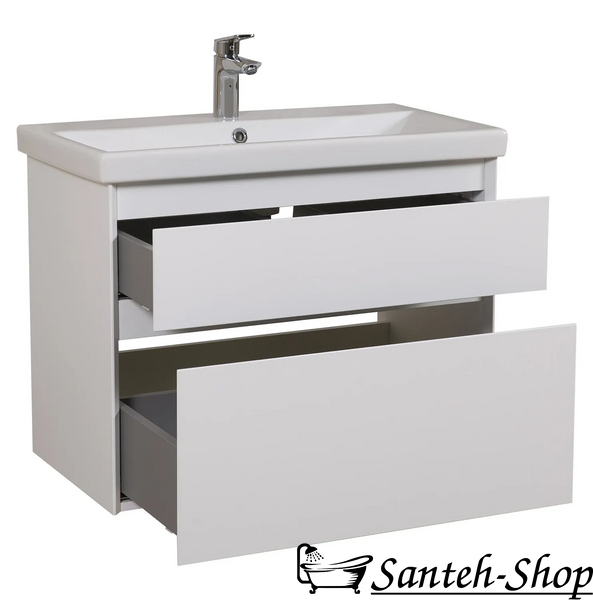 Dulap de baie suspendat AQUARODOS ELITE 100 cu lavoar, 630x1000x450 cm, alb ELITE 100 foto