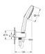 Set de duș Grohe Tempesta Cube 110 26910003 3 moduri de pulverizare cromat 26910003 foto 2