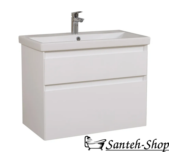 Dulap de baie suspendat AQUARODOS ELITE 100 cu lavoar, 630x1000x450 cm, alb ELITE 100 foto