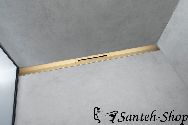 Scurgere de duș Hansgrohe RainDrain Flex Top cu montare pe perete 700 mm, finisaj auriu lucios (56050990) 56050990 foto