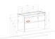 Dulap de baie suspendat AQUARODOS ELITE 100 cu lavoar, 630x1000x450 cm, alb ELITE 100 foto 2