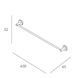 Suport prosop IMPRESE SKALA 132275 crom 600 mm 132275 foto 2