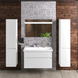 Dulap de baie suspendat AQUARODOS ELITE 100 cu lavoar, 630x1000x450 cm, alb ELITE 100 foto 1