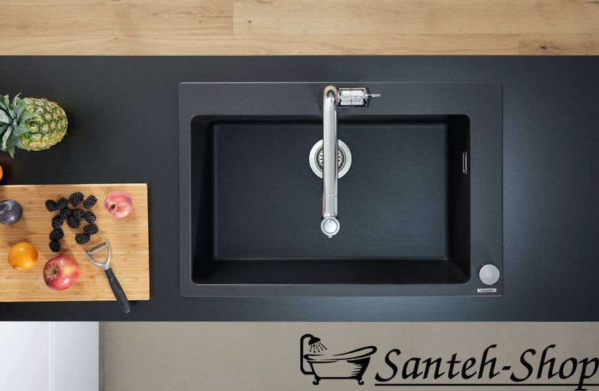 Кухонная мойка Hansgrohe S51 S510-F660 Built-in sink 770х510, stonegrey (43313290) 43313290 фото