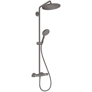 Душевая система Hansgrohe 26890340 Croma Select S Showerpipe 280 1jet с термостатом черный матовый хром 26890340 фото