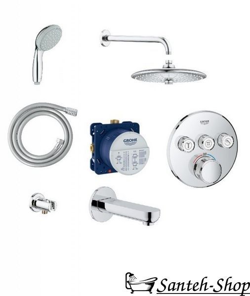 Набор скрытого монтажа GROHE SMARTCONTROL 34614SC3 34614SC3 фото