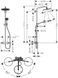 Hansgrohe Croma Select S 280 1jet Showerpipe cu termostat, negru mat (26890670) 26890670 foto 4