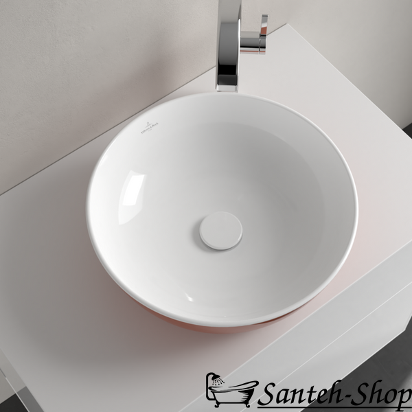 Lavoar de blat Villeroy & Boch Artis 417943BCW8, 430 x 430 x 130 mm, fără preaplin, Rust 417943BCW8 foto